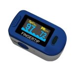 Portable Color OLED Fingertip Pulse Oximeter with Blood Oxygen Saturation Monitor