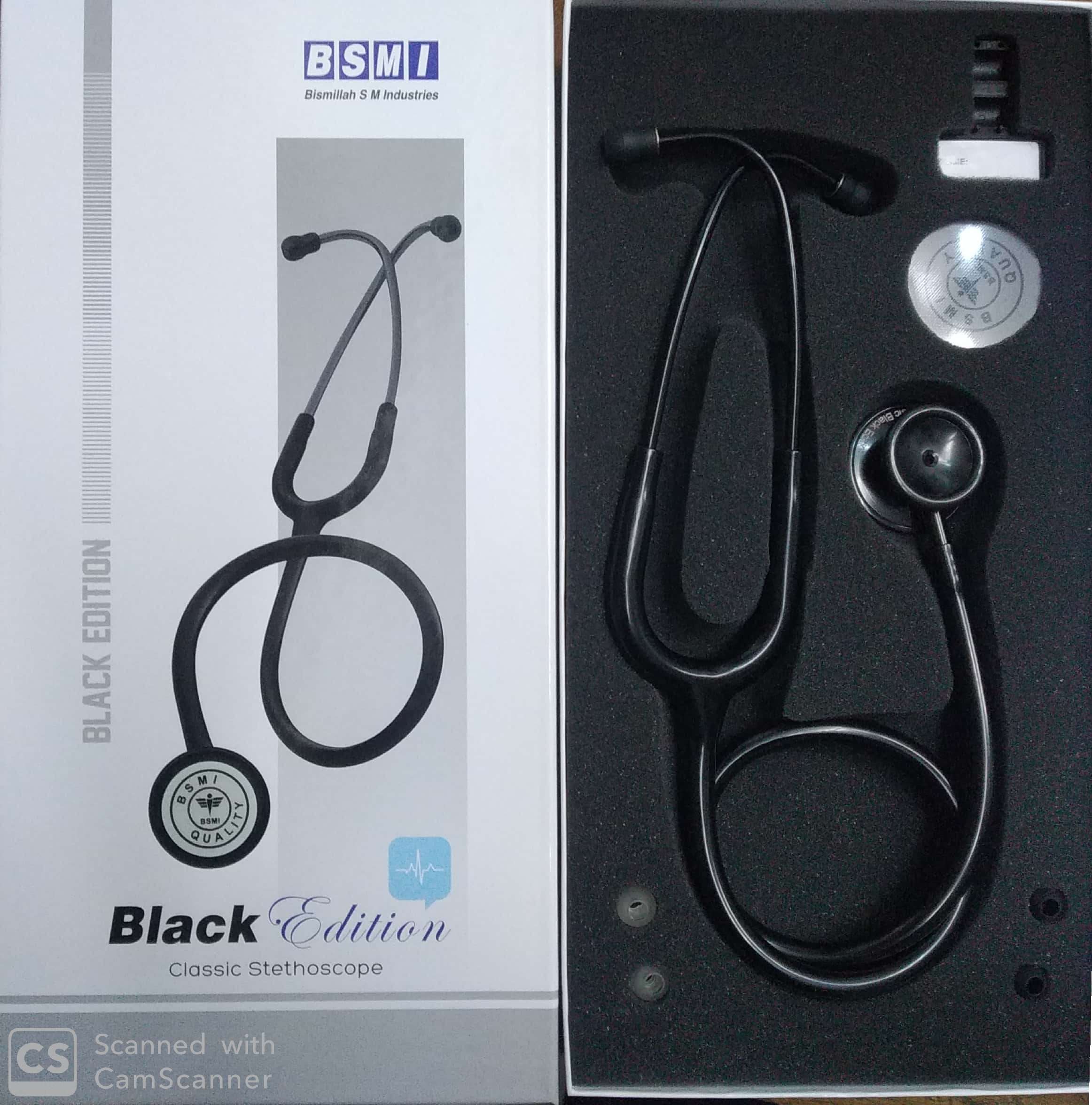 BSMI-Classic-Stethoscope-–-Black-Edition.jpg BSMI Classic Stethoscope – Black Edition - Image 1