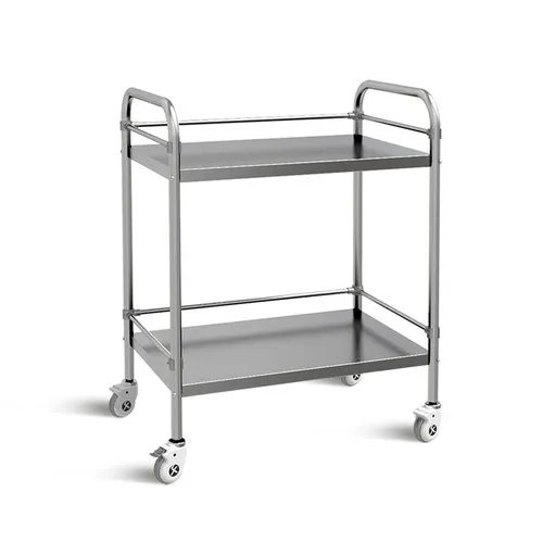 Hospital-Instrument-Trolley-.webp Hospital Instrument Trolley Double Rack - Image 1