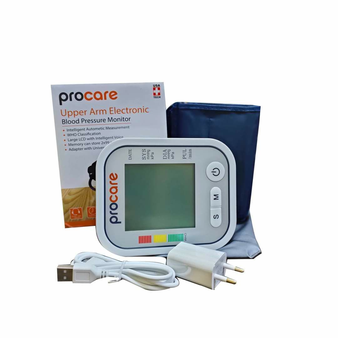 S24baef4697294bababed52ee865f3feac.jpeg ProCare Blood Pressure Monitor – Intelligent Automatic Upper Arm BP Machine - Image 1