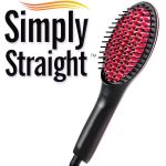 Simply Straight Ceramic Hair Straightening Brush – (Hair Straightener)