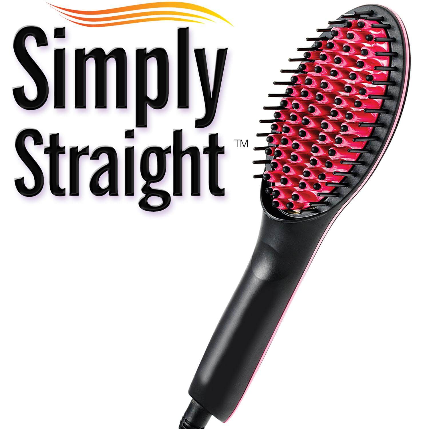 Simply-Straight-Ceramic-Brush-Hair-Straightener-Medistore-BD.jpg Simply Straight Ceramic Hair Straightening Brush – (Hair Straightener) - Image 1