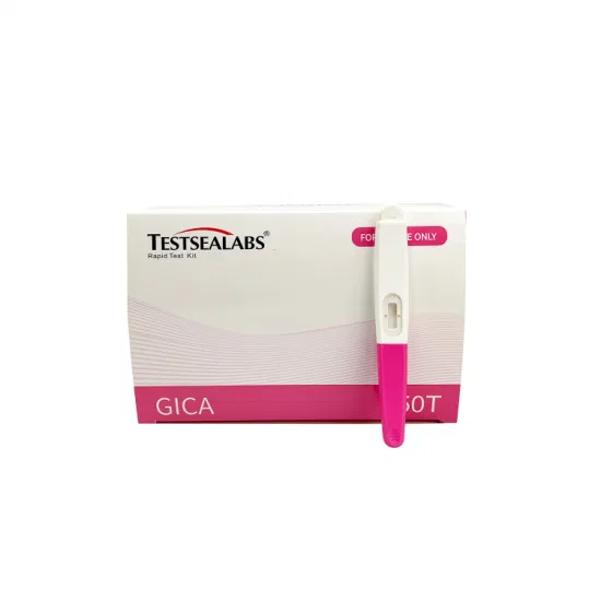 Testsealabs-China-Factory-HCG-Pregnancy-Urine-Test-Midstream.webp Pregnancy Rapid Test Kit – HCG Midstream for Home Use - Image 1