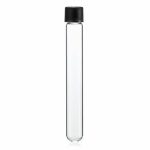 Pyrex 6 inch Clear Glass Test Tube with Black Cap